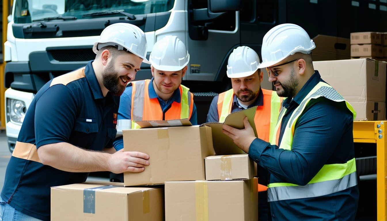 Dispatch team coordinating logistics services